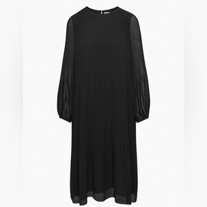 Aritzia Daydreamer Midi Dress in bronzey brown